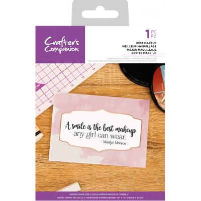 Crafter's Companion Clear Stamp - Best Makeup